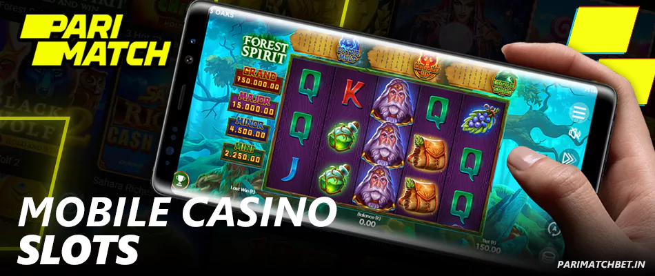 Play slots at Parimatch mobile app