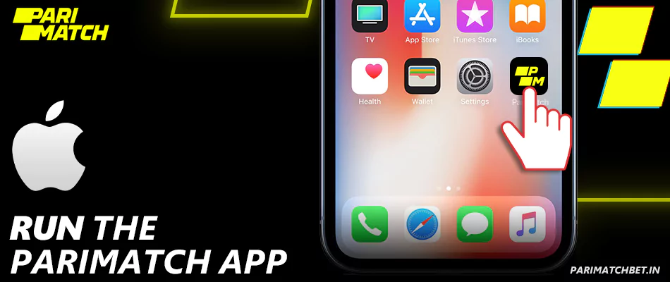 Run the Parimatch App on your iPhone