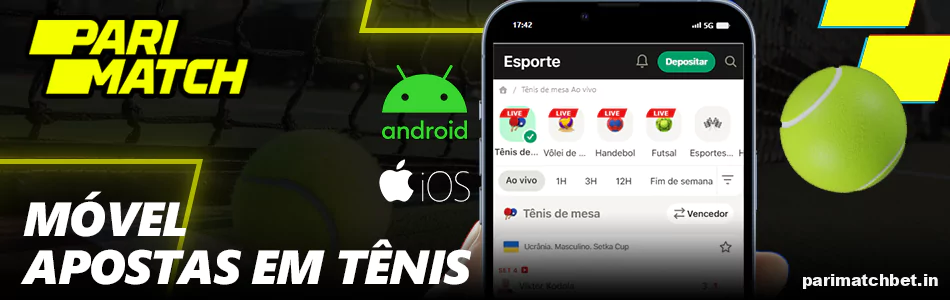 Apostas Mobile em Tênis na Parimatch Brasil