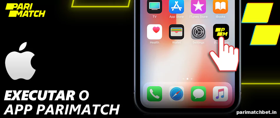 Execute o App Parimatch em seu iPhone